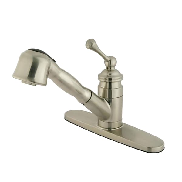8" Pull Out Kitchen Washerless Cartridge, Brushed Nickel